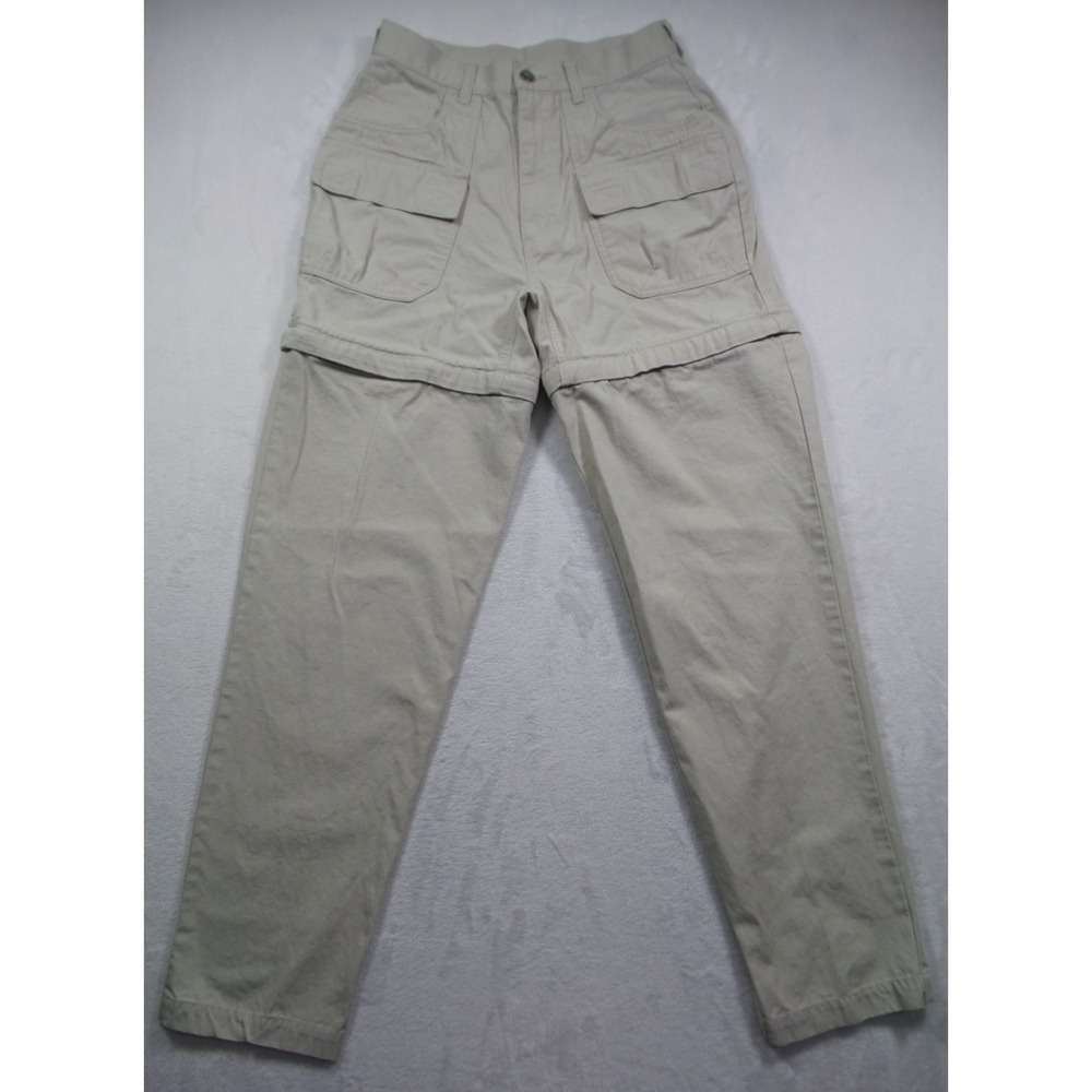 Vintage REI Pants Womens Size 10 Beige Convertible Cargo Pockets High Rise